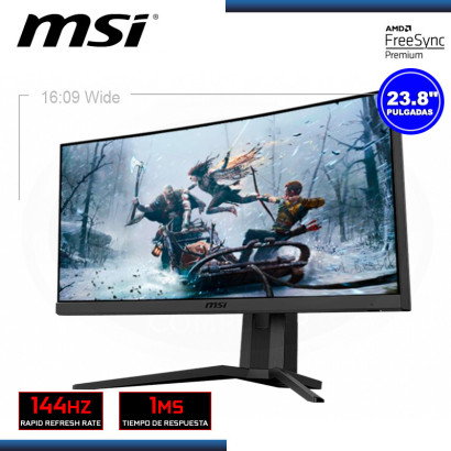 MONITOR LED 23.8" MSI OPTIX G24C6P CURVO 1920x1080 HDMI DP 1MS/144Hz/FREESYNC PREMIUM