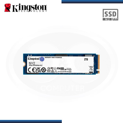 SSD 2TB KINGSTON NV2 M.2 2280 NVMe PCIe GEN4 (PN:SNV2S/2000G)