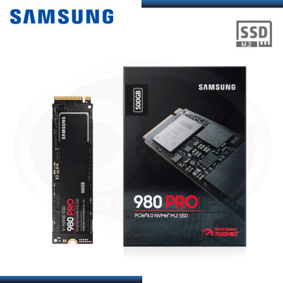 SSD 500GB SAMSUNG 980 PRO NVMe M.2 2280 Pcie 4.0 (PN:MZ-V8P500B/AM)