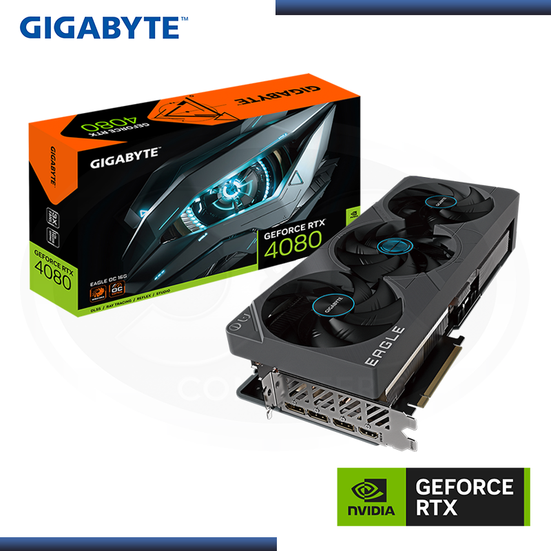 GIGABYTE GEFORCE RTX 4080 16GB GDDR6X 256BITS EAGLE OC (PN:GV-N4080EAGLE OC-16GD) GIGABYTE GEFORCE RTX 4080 16GB GDDR6X 256BITS EAGLE OC (PN:GV-N4080EAGLE OC-16GD)