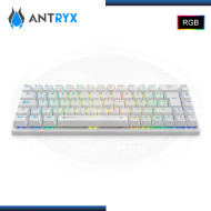 TECLADO ANTRYX MK825 TRIX WHITE SWITCH RED MECANICO INALAMBRICO (PN:AMK-825TXWRE-SP)