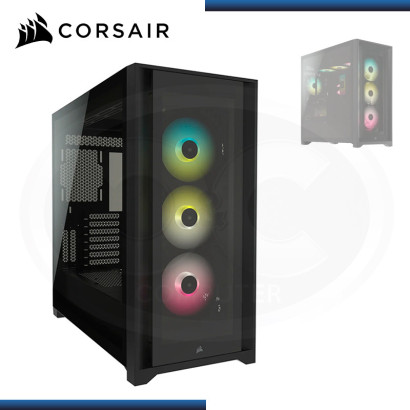 CASE CORSAIR ICUE 5000X RGB BLACK SIN FUENTE VIDRIO TEMPLADO USB 3.1/USB 3.0 (PN:CC-9011212-WW)
