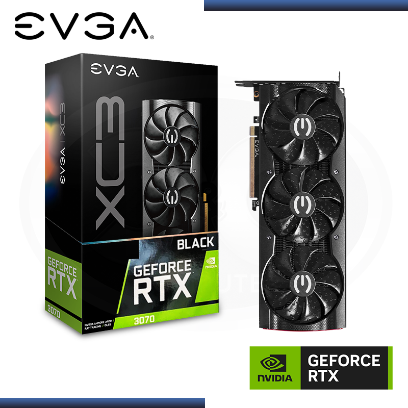 EVGA GEFORCE RTX 3070 8GB GDDR6 256BITS XC3 BLACK (PN:08G-P5-3751-KR)