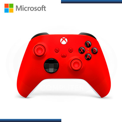 GAMEPAD MICROSOFT XBOX PULSE RED INALAMBRICO MULTICOMPATIBLE (PN:QAU-00081)