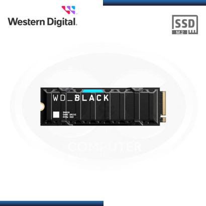 SSD 1TB WD BLACK SN850 NVMe M.2 2280 S3-M COMPATIBLE CONSOLAS PS5 (PN:WDBBKW0010BBK-WRSN)