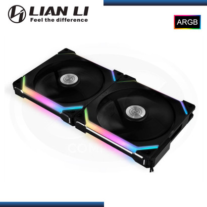 LIAN LI UNI FAN SL140 BLACK ARGB 140MM (PACKx2) COOLER PARA CASE (PN:UF-SL140-2B)