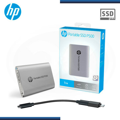 SSD 1TB EXTERNO HP P500 SILVER USB 3.1 TIPO-C (PN:1F5P7AA ABB)