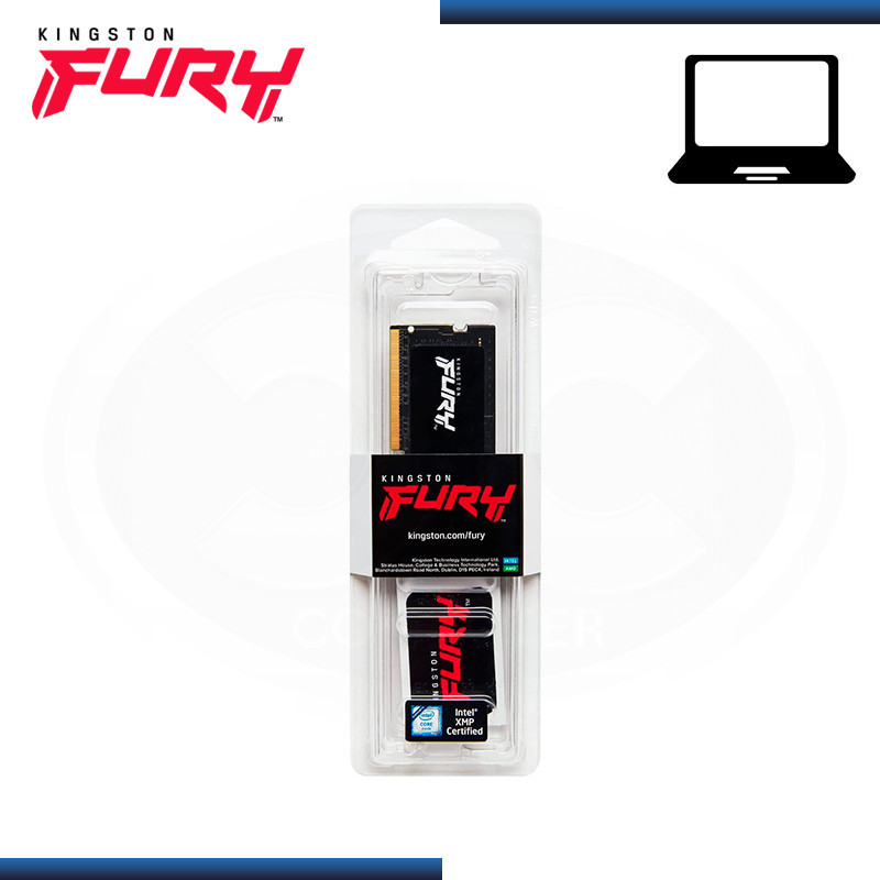 MEMORIA 16GB DDR5 KINGSTON FURY IMPACT SODIMM BUS 4800MHz (PN:KF548S38IB-16)