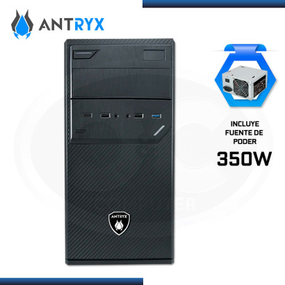 CASE ANTRYX ELEGANT 550M CON FUENTE 350W USB 3.0/USB 2.0 (PN:AC-E550M-350CP)