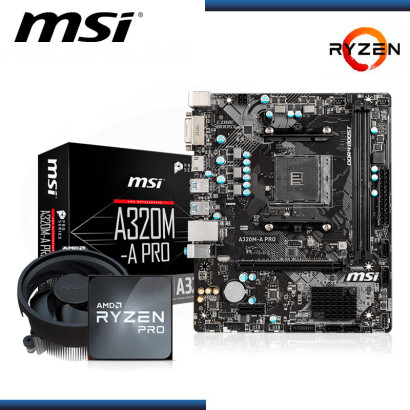 COMBO C&C : PROCESADOR AMD RYZEN 5 PRO 4650G + PLACA MSI A320M A-PRO DDR4 (REF:0-99468)