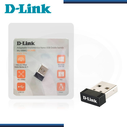 ADAPTADOR D-LINK DWA-171MU USB 2.0 WIRELESS MIMO AC600