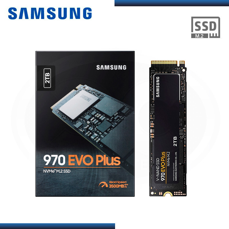 SSD 2TB SAMSUNG 970 EVO PLUS NVMe M.2 2280 PCIe GEN 3.0x4 (PN:MZ