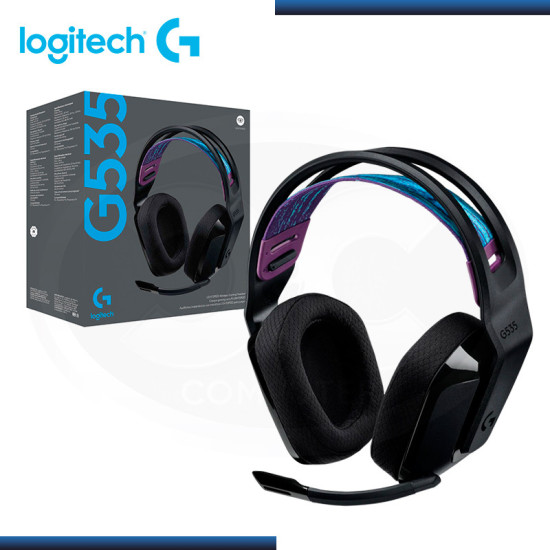 AUDIFONO LOGITECH G535 BLACK LIGHTSPEED WIRELESS CON MICROFONO (PN:981-000971)