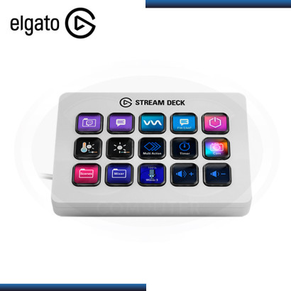 ELGATO STREAM DECK MK.2 WHITE 15 TECLAS LCD PERSONALIZABLE USB 2.0 (PN:10GBA9911)