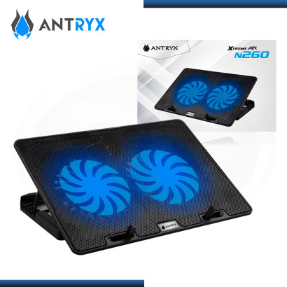 ANTRYX XTREME AIR N260 BLACK 15.6" LED-BLUE COOLER PARA LAPTOP (PN:ACP-N260K)