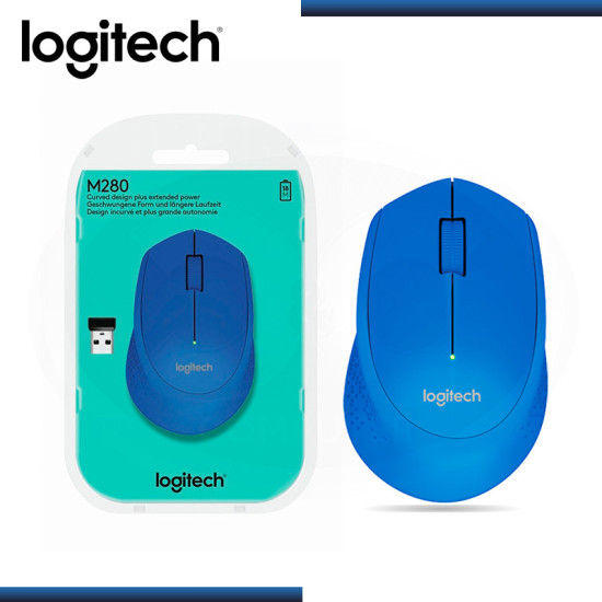 MOUSE LOGITECH M280 WIRELESS BLUE (PN:910-004361)