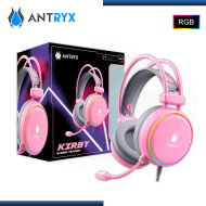 AUDIFONO ANTRYX KIRBY PINK RGB CON MICROFONO 7.1 VIRTUAL (PN:AGH-7200PI7R)