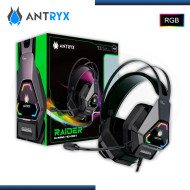 AUDIFONO ANTRYX RAIDER BLACK RGB CON MICROFONO 7.1 VIRTUAL (PN:AGH-7500K7RV)