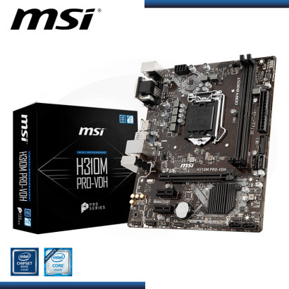 PLACA MSI H310M PRO-VDH DDR4 LGA 1151 (PN:911-7B29-009)