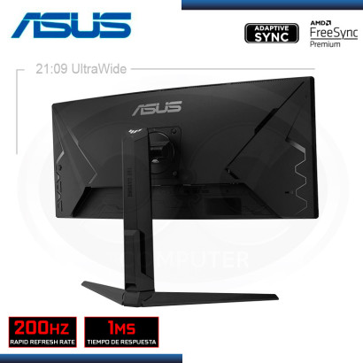MONITOR LED 29.5" ASUS TUF VG30VQL1A CURVO 2560x1080 HDMI DP 1MS/200Hz/ADAPTIVE SYNC/FREESYNC PREMIUM (PN:90LM07Q0-B01EB0)