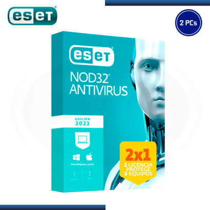 ESET NOD32 ANTIVIRUS 2023 LICENCIA ANUAL 1 PC (2x1) (PN:S11010215)