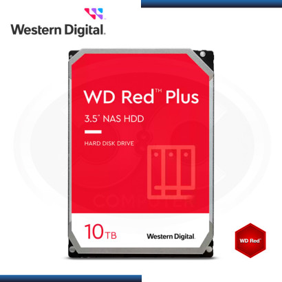 DISCO DURO 10TB WD RED PLUS NAS WARE 3.0 SATA 6GB/s (PN:WD101EFBX)