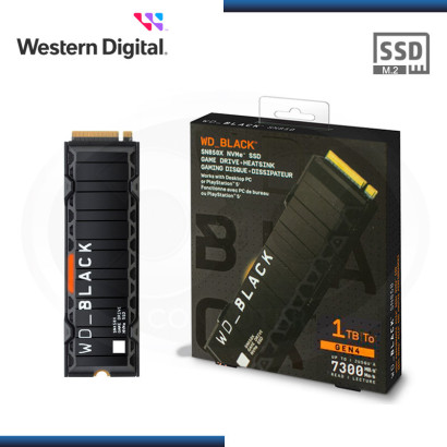 SSD 1TB WD BLACK SN850X M.2 2280 NVMe PCIe Gen4 CON DISIPADOR (PN:WDS100T2XHE-00BCA0)