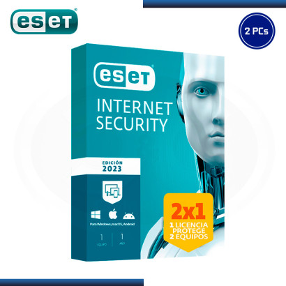 ESET INTERNET SECURITY 2023 LICENCIA ANUAL 1 PC (2x1) (PN:S11020196)