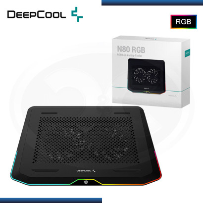 DEEPCOOL N80 RGB 17.3" COOLER PARA LAPTOP (PN:DP-N222-N80RGB)