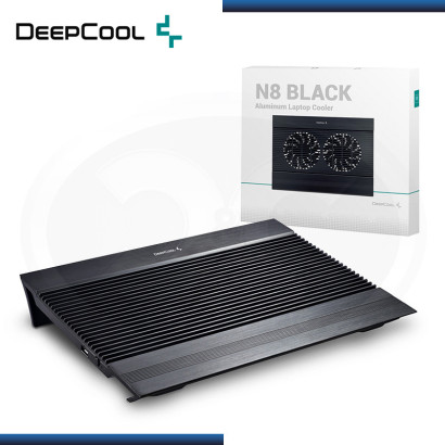 DEEPCOOL N8 BLACK 17" COOLER PARA LAPTOP (PN:DP-N24N-N8BK)
