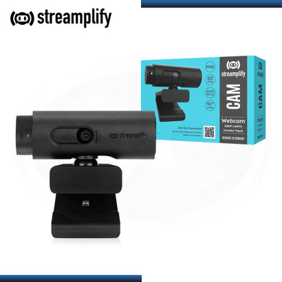 WEBCAM STREAMPLIFY CAM FHD 1080P BLACK (PN:CAM-FHD-2M60-BK)