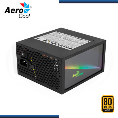 FUENTE AEROCOOL MIRAGE RGB 850W 80 PLUS GOLD FULL MODULAR (PN:4711099472604)