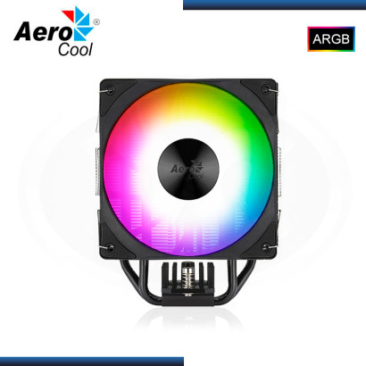 AEROCOOL RIME 4 ARGB BLACK REFRIGERACION AIRE AMD/INTEL (PN:4711099470952)