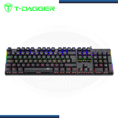 TECLADO T-DAGGER NAXOS BLACK RAINBOW SWITCH RED ESPAÑOL (PN:T-TGK310-RD-SP)