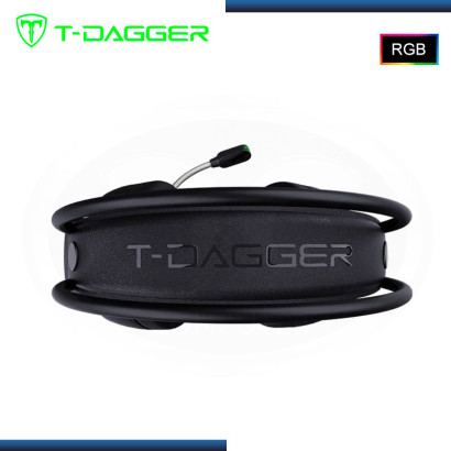 AUDIFONO T-DAGGER SONA RGB BLACK 7.1 VIRTUAL CON MICROFONO (PN:P-RGH304B)