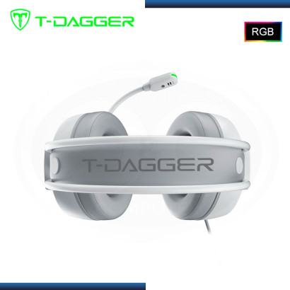 AUDIFONO T-DAGGER SONA RGB WHITE 7.1 VIRTUAL CON MICROFONO (PN:T-RGH304W)
