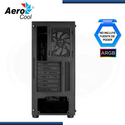 CASE AEROCOOL FALCON-G-BK-V2 ARGB SIN FUENTE VIDRIO TEMPLADO USB 3.0/USB 2.0 (PN:4711099472338)