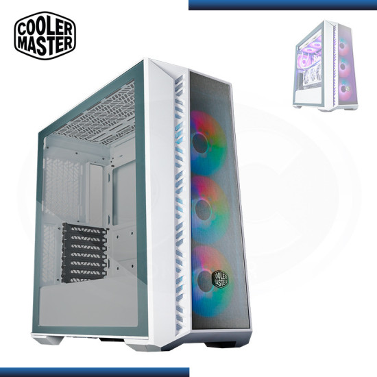 CASE COOLER MASTER MASTERBOX MB520 MESH WHITE SIN FUENTE VIDRIO TEMPLADO USB 3.2 (PN:MB520-WGNN-S00)