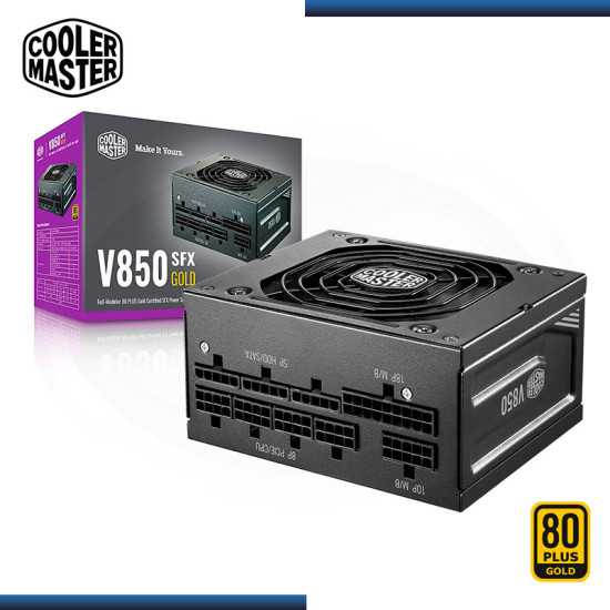 FUENTE COOLER MASTER V850 SFX 850W 80 PLUS GOLD FULL MODULAR BLACK (PN:MPY-8501-SFHAGV-US)