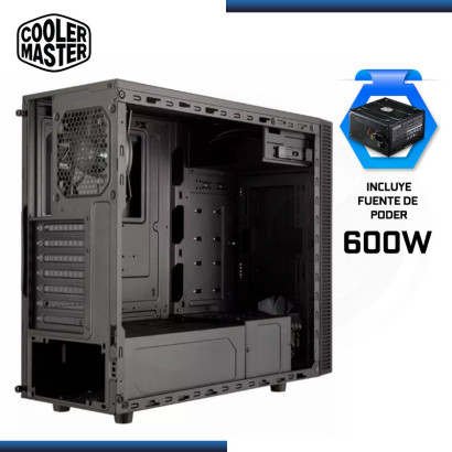 CASE COOLER MASTER E500L ELITE V3 CON FUENTE 600W USB 3.0 (PN:MCB-E500L-KA5A60-S01)