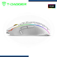 MOUSE T-DAGGER IMPERIAL WHITE GAMING V3 7,200 DPI USB (PN:T-TGM310W-RGB)