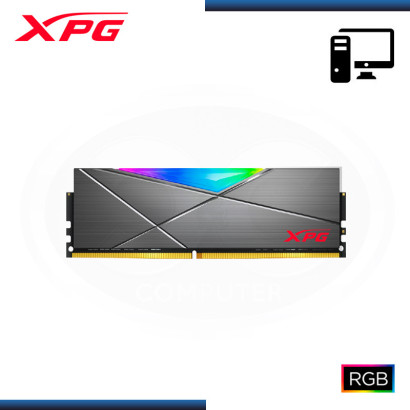 MEMORIA 8GB DDR4 XPG SPECTRIX D50 RGB GREY BUS 3600MHZ (PN:AX4U36008G18I-ST50)