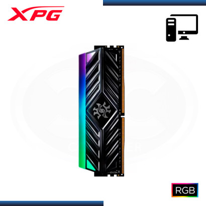 MEMORIA 16GB DDR4 XPG SPECTRIX D41 RGB BLACK BUS 3200MHZ (PN:AX4U320016G16A-ST41)