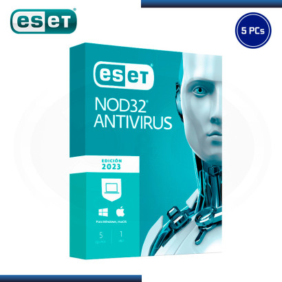 ESET NOD32 ANTIVIRUS 2023 5PC LICENCIA 12 MESES (PN:S11010212)