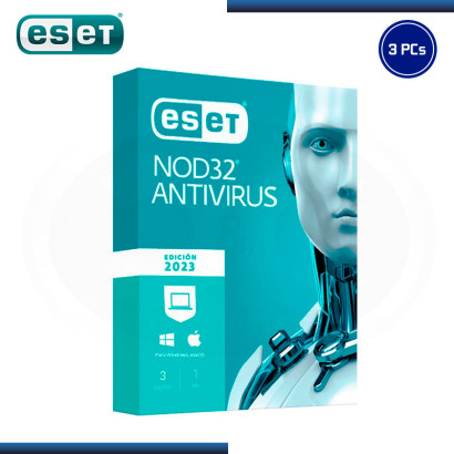 ESET NOD32 ANTIVIRUS 2023 3PC LICENCIA 12 MESES (PN:S11010211)