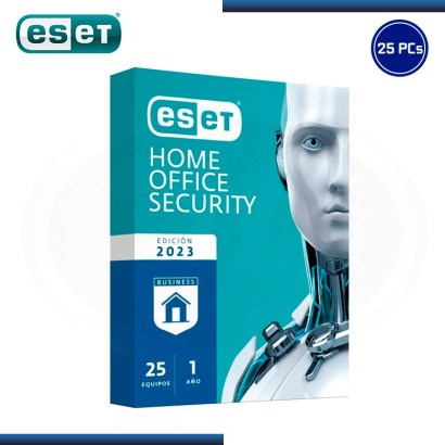 ESET HOME OFFICE SECURITY 2023 25 PCS + 2 SERVIDORES + 5 DISPOSITIVOS (PN:S11030156)