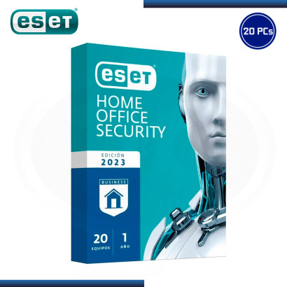 ESET HOME OFFICE SECURITY 2023 20 PCS + 2 SERVIDORES + 5 DISPOSITIVOS (PN:S11030155)