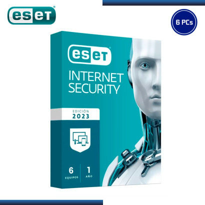 ESET INTERNET SECURITY 2023 6 PCS LICENCIA 13 MESES (PN:S11020197)