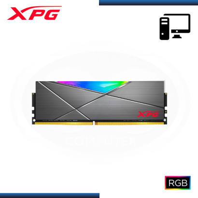 MEMORIA 16GB DDR4 XPG SPECTRIX D50 RGB GREY BUS 3600MHZ (PN:AX4U360016G18I-ST50)