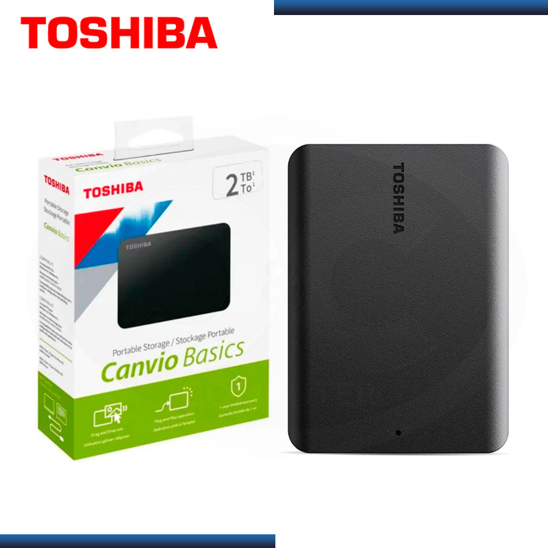 Panorama Difuminar Inducir DISCO DURO 2TB EXTERNO TOSHIBA CANVIO BASICS 2.5" USB 3.0 (PN:HDTB420XK3AA)